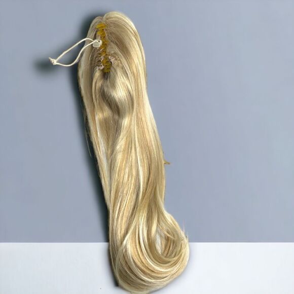 Strawberry Blonde, Golden Blonde l Long & Layered l Ponytail Clip l 20” New main image 9